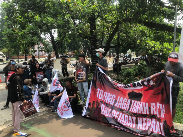 Puluhan Mahasiswa Pemuda LIRA Geruduk Kantor BPN Bogor, Desak Pemerintah Berantas Mafia Tanah