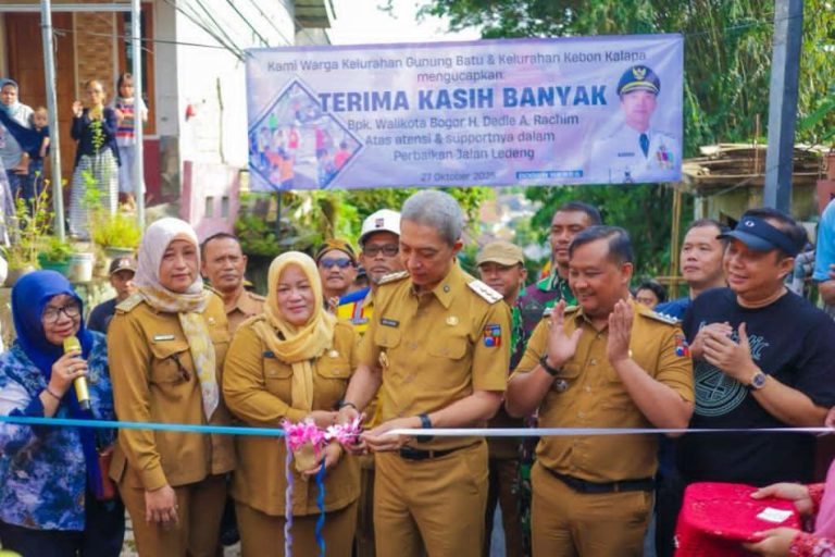 Jalan Ledeng Bogor Penghubung Dua Kelurahan Tuntas Diperbaiki
