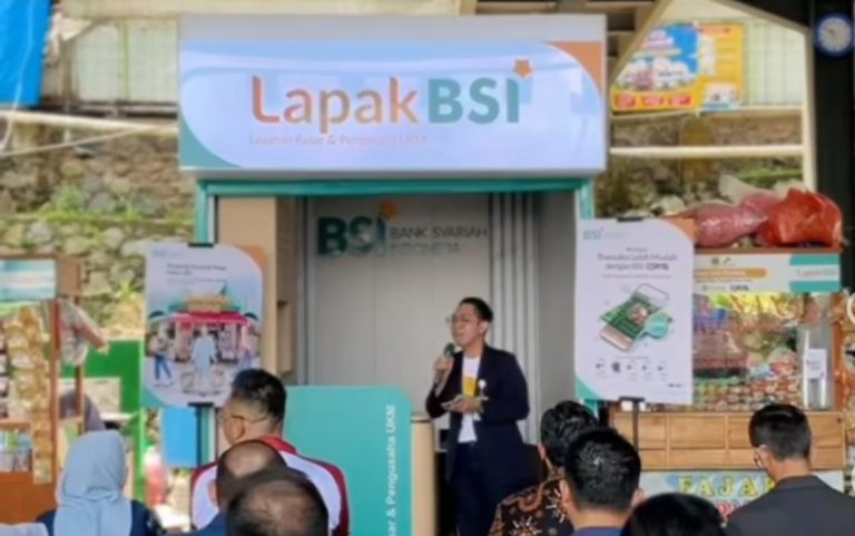Perumda Pasar Tohaga-Bank BSI Launching LAPAK BSI di Pasar Rakyat Cisarua 
