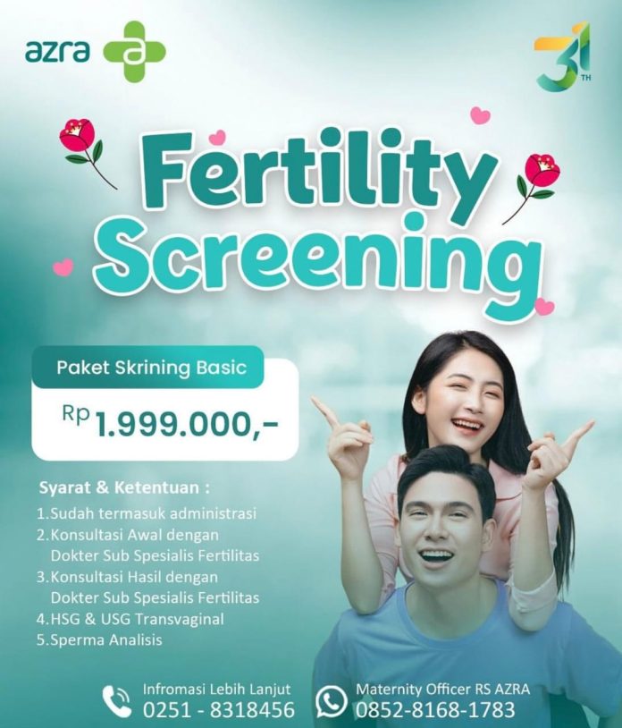 RS Azra Tawarkan Paket Pemeriksaan Kesuburan untuk Pasangan yang Siap Program Hamil