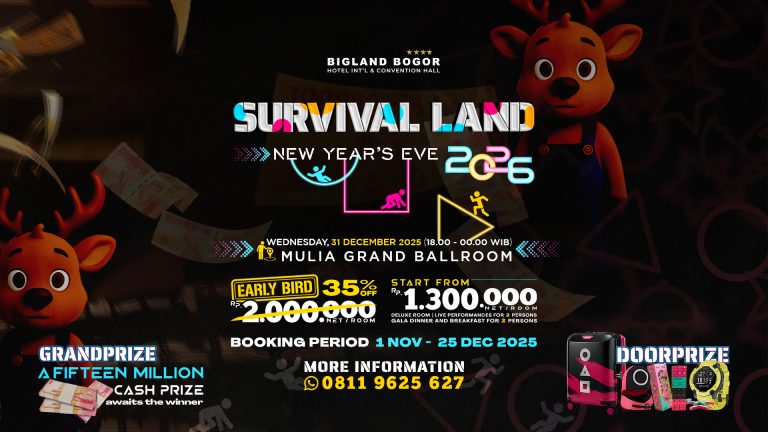 Bigland Bogor Hotel Sambut Tahun Baru 2026 dengan “Survival Land”: Dunia Permainan yang Seru, dan Penuh Kejutan