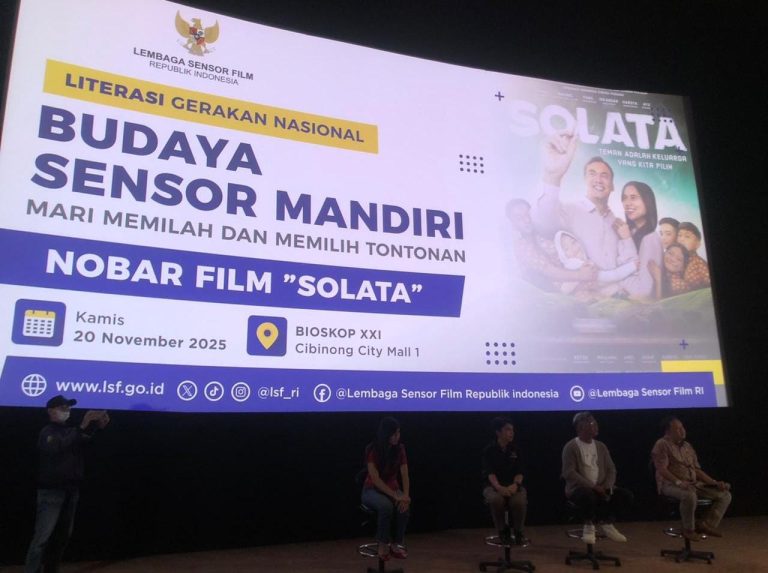 LSF RI Literasi Gerakan Nasional Budaya Sensor Mandiri Melalui Nobar Film Solata di Bogor