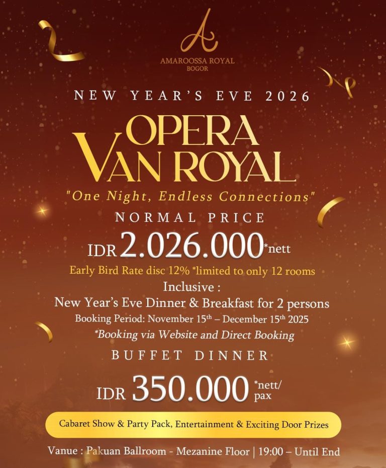 Amaroossa Royal Bogor Hadirkan Perayaan Tahun Baru 2026 Bertema “Opera Van Royal”