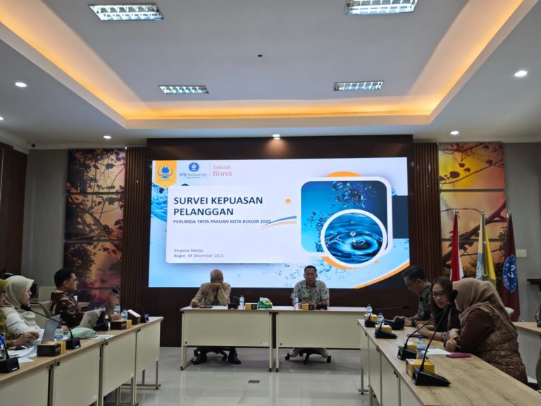 SB-IPB Ungkap Kepuasan Pelanggan Tirta Pakuan Kota Bogor Terus Meningkat