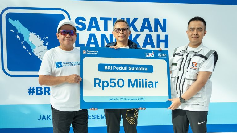 BRI Gelar Kegiatan “Satukan Langkah untuk Sumatra”, Berikan Komitmen Bantuan Rp50 Miliar Percepat Pemulihan Bencana