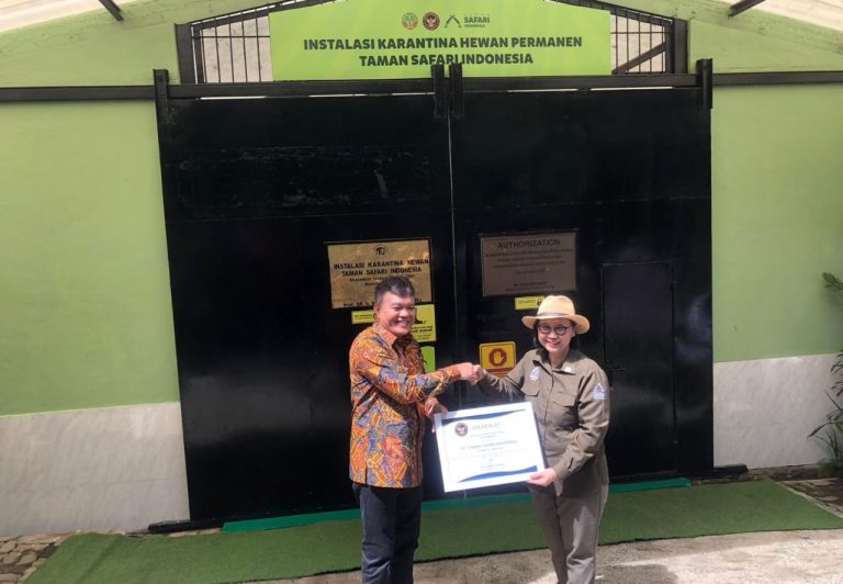 Badan Karantina Indonesia Tetapkan Instalasi Karantina Hewan Pasca Masuk Milik PT Taman Safari Indonesia