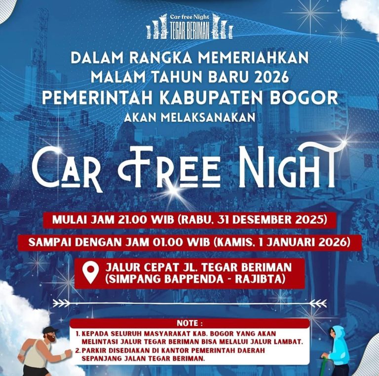Car Free Night Digelar Malam Ini di Jalan Tegar Beriman, Ini Skema dan Waktunya