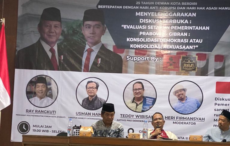 Diskusi Dewan Kota Cianjur: Satu Tahun Prabowo Gibran, Perlunya Oposisi Rakyat