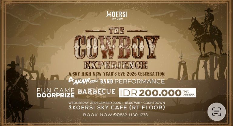 Rayakan Malam Tahun Baru Bertema Cowboy di Rooftop Tertinggi Kota Bogor, Koersi Sky Cafe Hadirkan Pengalaman Eksklusif