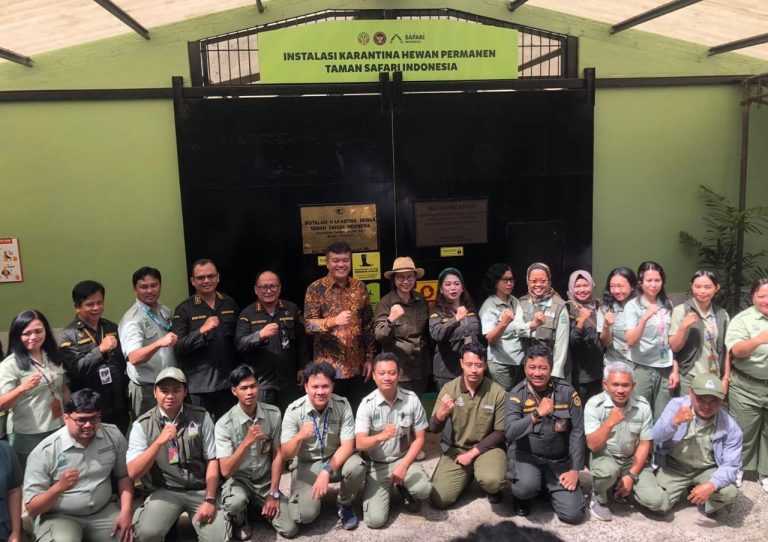 Barantin Tetapkan Instalasi Karantina Hewan Pasca Masuk Milik Taman Safari Indonesia