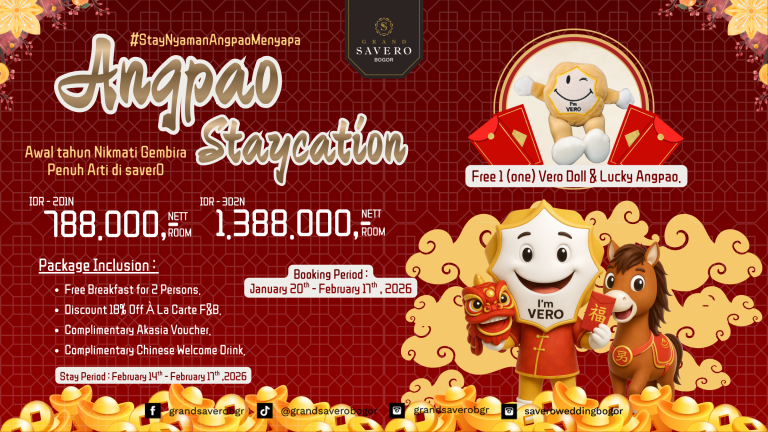 Angpao Staycation, Awal Tahun yang Penuh Keberuntungan di Grand Savero Bogor