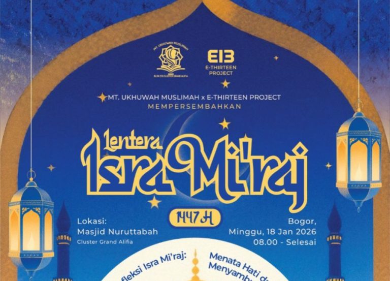 Masjid Nuruttaubah Bogor Gelar Lentera Isra Mi’raj 1447 H, Hadirkan Kajian dan Layanan Kesehatan Gratis