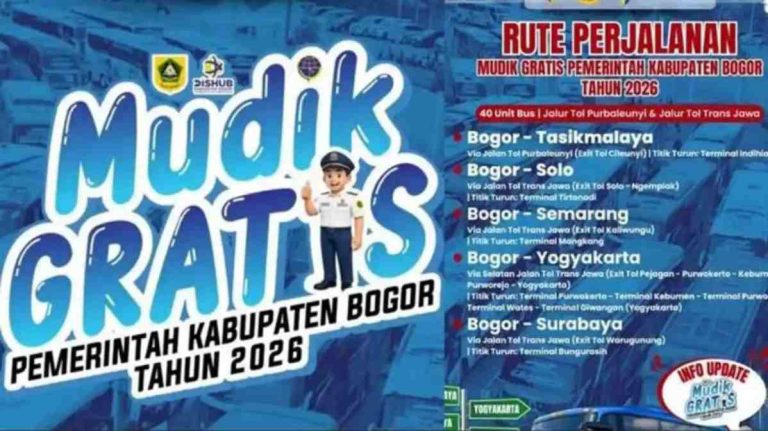 Mudik Gratis Pemkab Bogor Dibuka 26 Februari 2026, Siapkan 40 Bus ke 5 Kota Tujuan