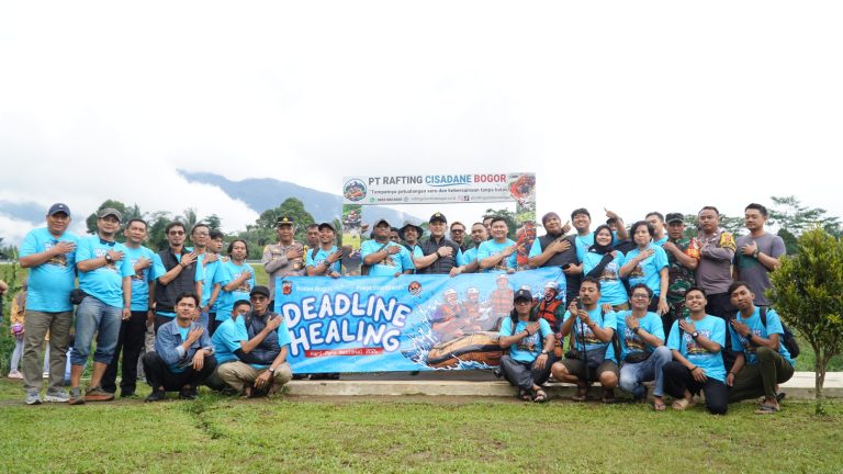 Peringati HPN Tahun 2026, Polres Bogor Ajak Para Jurnalis Tanam Pohon hingga Rafting