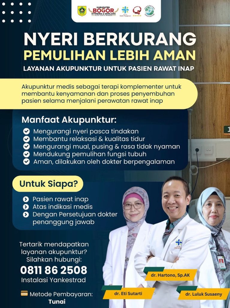 RSUD Bakti Pajajaran Cibinong Hadirkan Layanan Akupunktur Medis untuk Pasien Rawat Inap