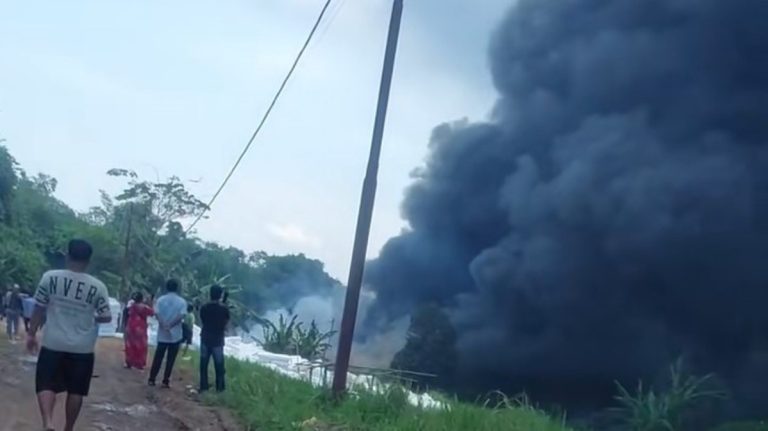 Kebakaran di Rumpin Bogor Kembali Terjadi, Pabrik Helm Ludes Dilalap Api