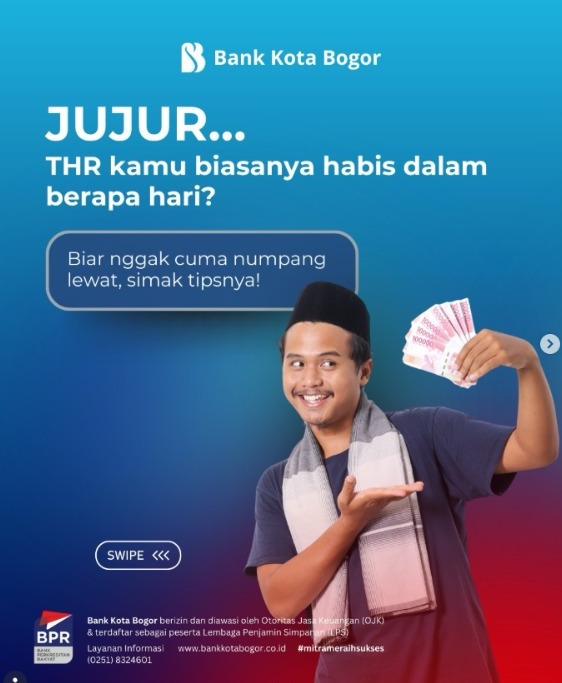 Bank Kota Bogor Dorong Masyarakat Kelola THR Secara Bijak dan Terencana