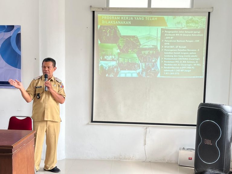 Lurah Caringin Paparkan Potensi Wilayah, UMKM dan Bantaran Sungai jadi Daya Tarik