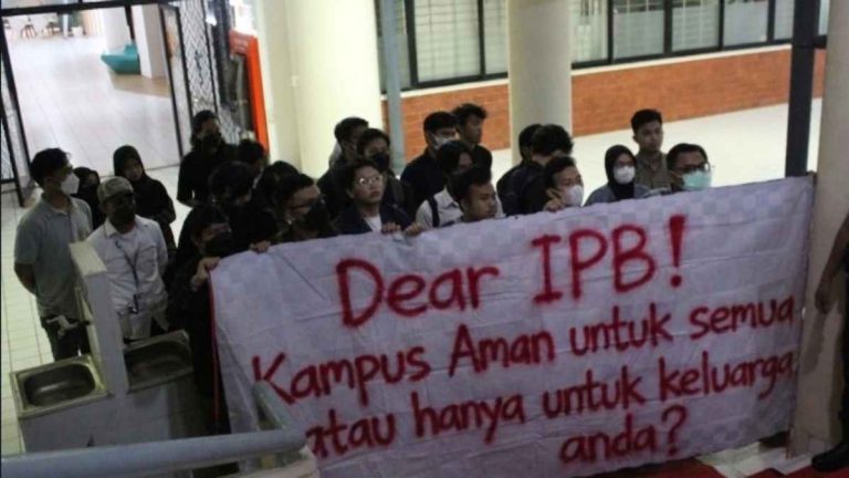 Mahasiswa Soroti Ketidakhadiran Rektor IPB di Konsolidasi Kasus Kekerasan Seksual