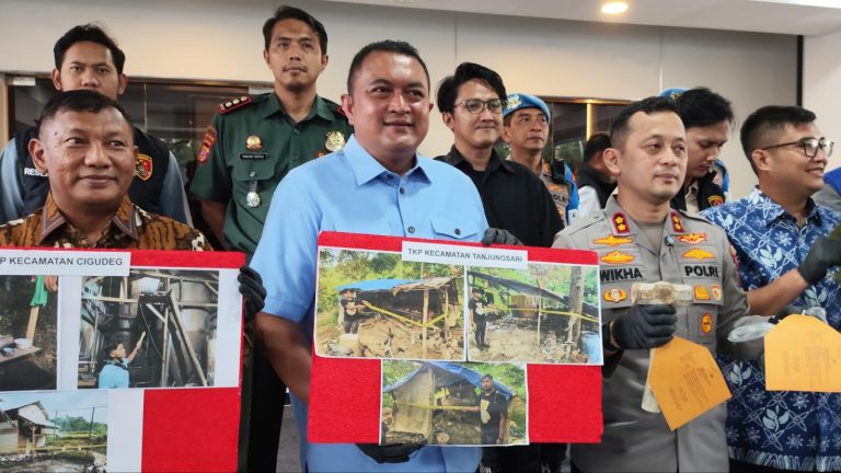 Tambang Emas Ilegal di Kabupaten Bogor Digerebek, Empat Tersangka Terancam 5 Tahun Penjara