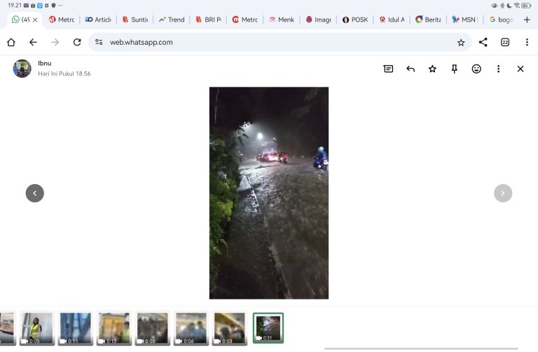 Diguyur Hujan Lebat, Jalan Kapten Muslihat Bogor Banjir dan Picu Kemacetan di Pusat Kota