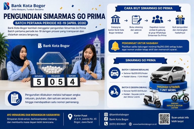 Pengundian Simarmas Go Prima Periode ke-19, Nasabah Asal Bogor Barat Raih Hadiah