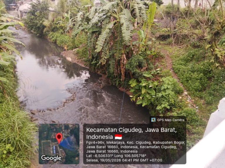 Diduga Tercemar Lagi, Air Sungai Cidurian Berubah Hitam, BEM Wilayah Bogor Angkat Suara
