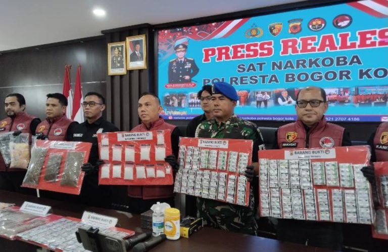 Polresta Bogor Kota Berhasil Ungkap 82 Kasus Narkotika, 94 Tersangka Dibui