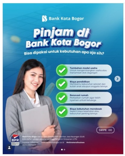 Bank Kota Bogor Hadirkan Solusi Kredit untuk Mendukung Beragam Kebutuhan Masyarakat