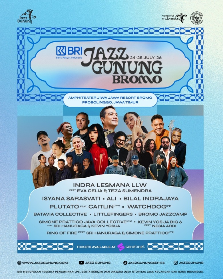 BRI Jazz Gunung Series 2026 Kembali Digelar, Perayaan Harmoni Musik, Alam, dan Budaya dalam Satu Pertunjukan
